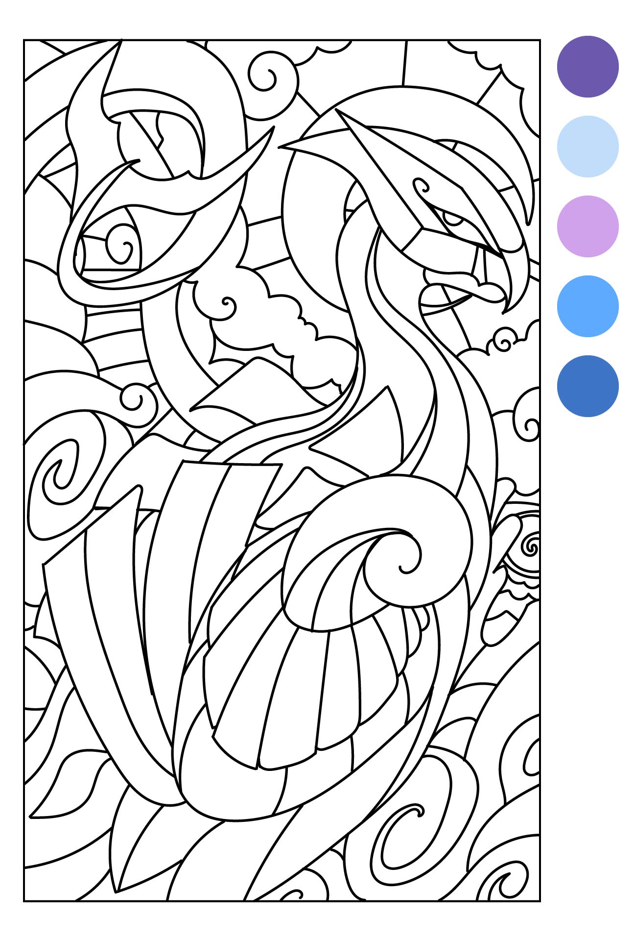 printable mosaic coloring pages