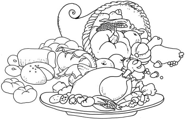 Printable October Coloring Pages World Food Day