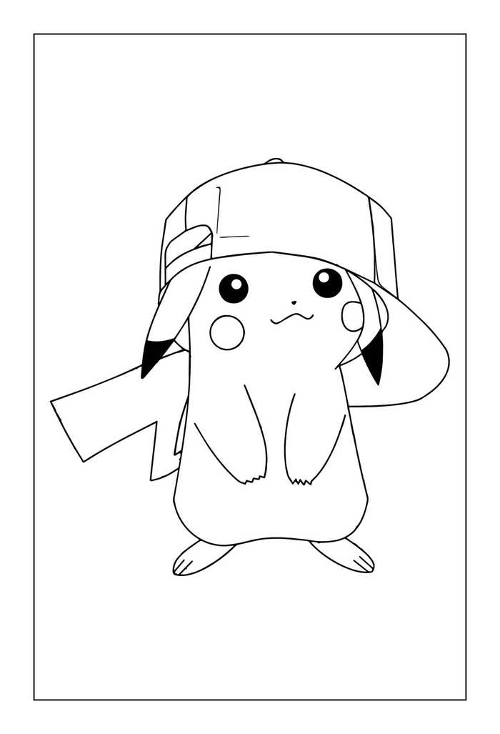 Printable Pikachu Coloring Pages