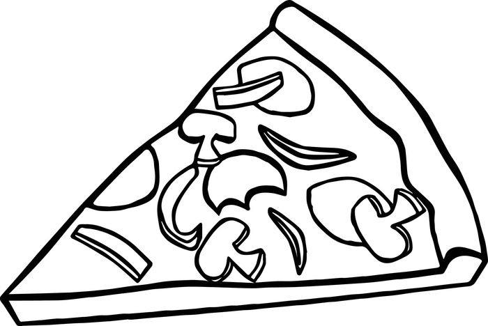 pepperoni pizza coloring page