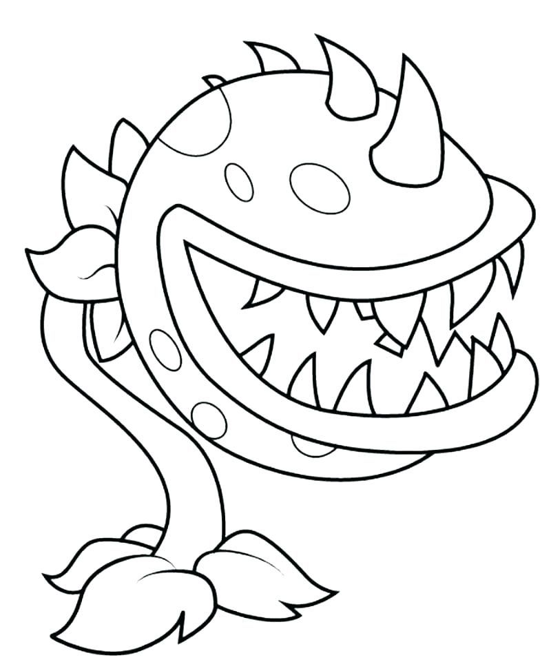 Printable Plants Vs.Zombies Coloring Pages
