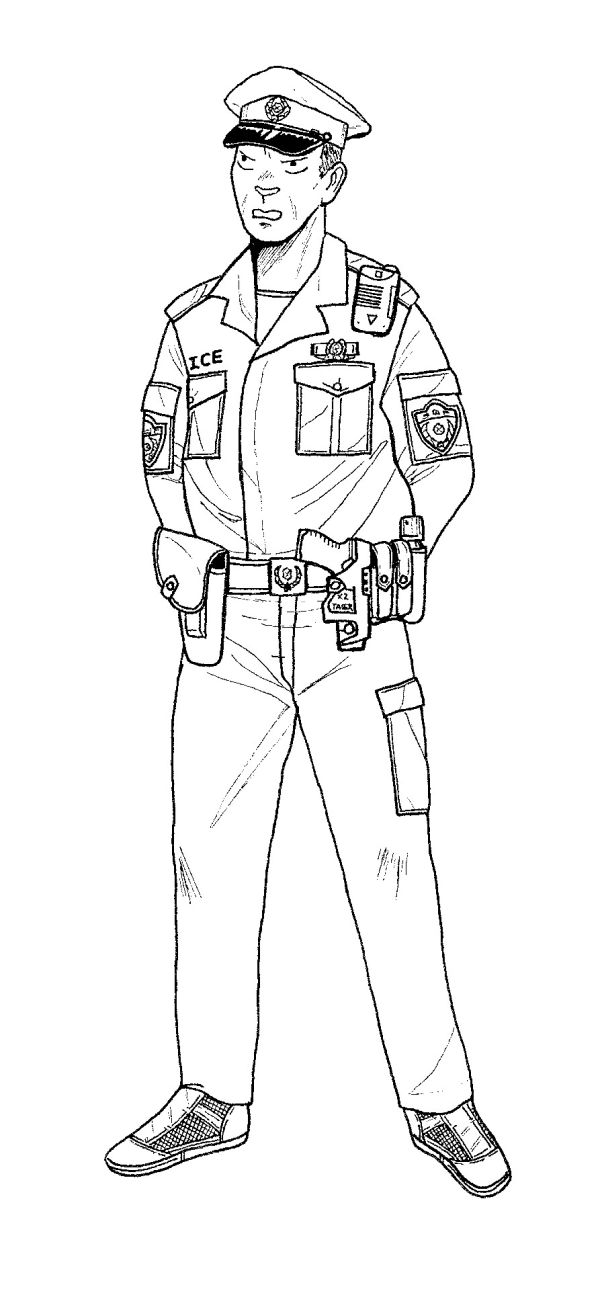 Printable Policeman Colori