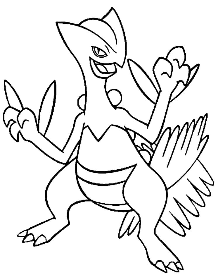printable sceptile coloring pages