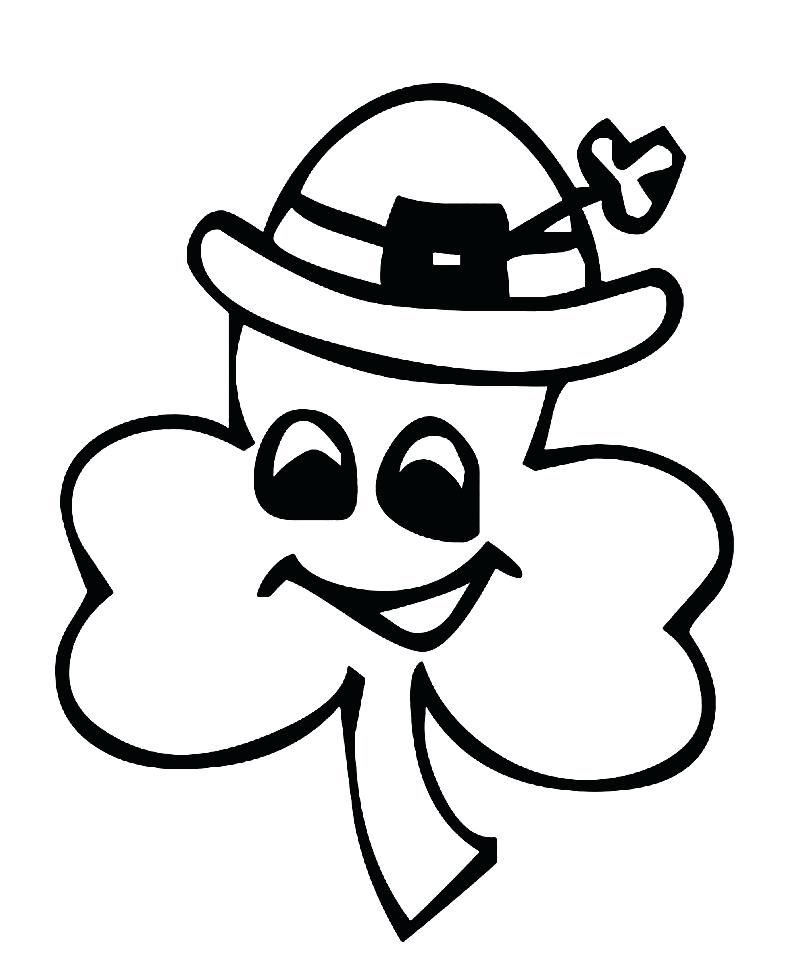 Printable Shamrock Coloring Page