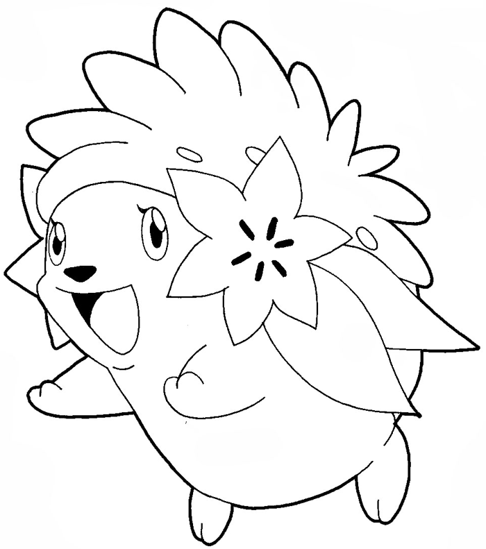 printable shaymin coloring pages