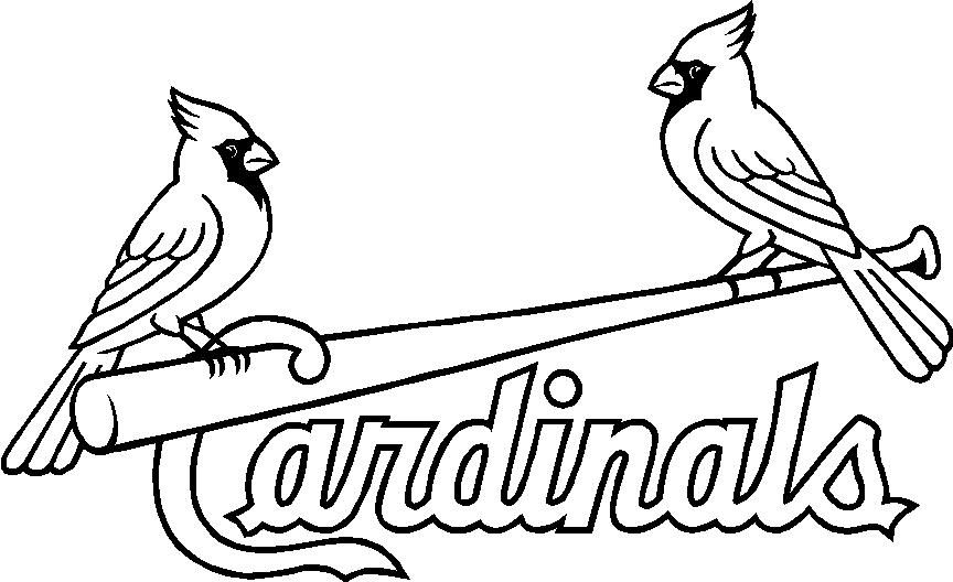 Printable St Louis Cardinals Coloring Pages Pdf Coloringfolder