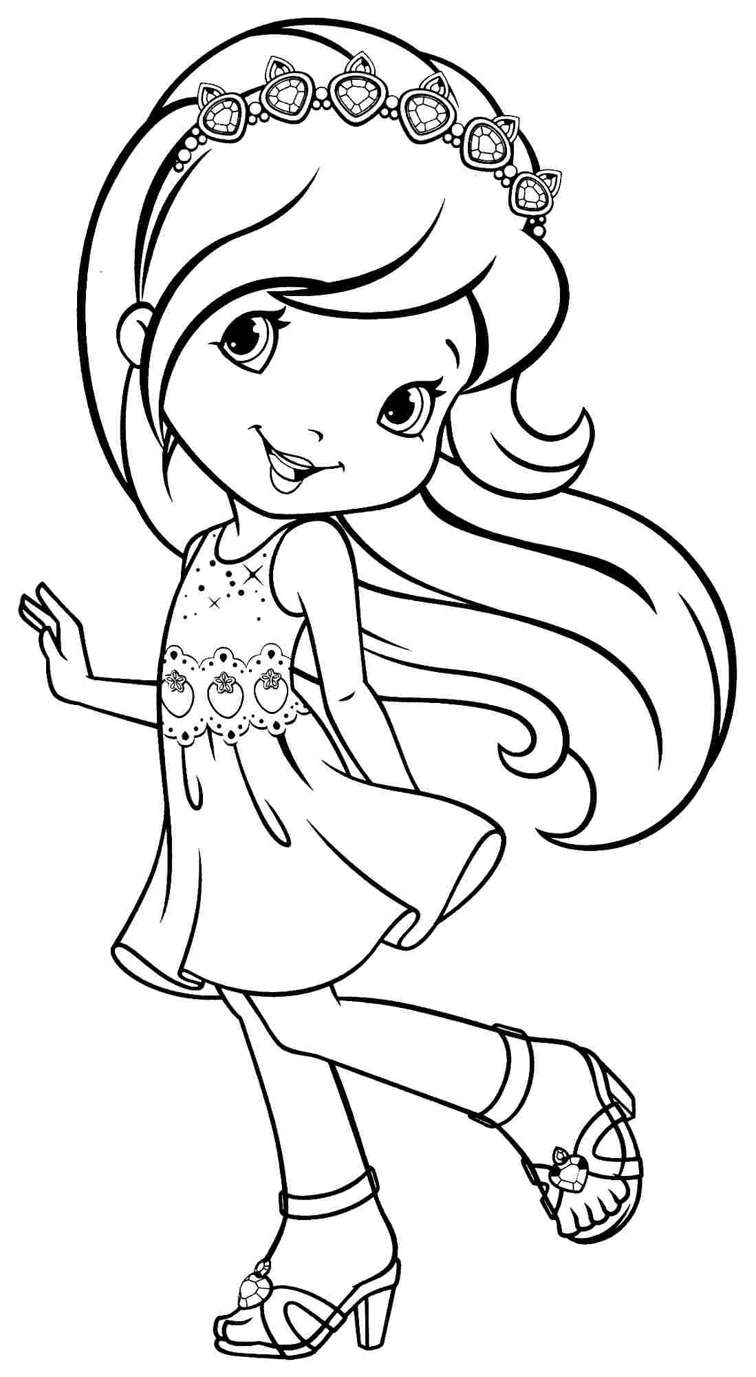 printable strawberry shortcake coloring pages