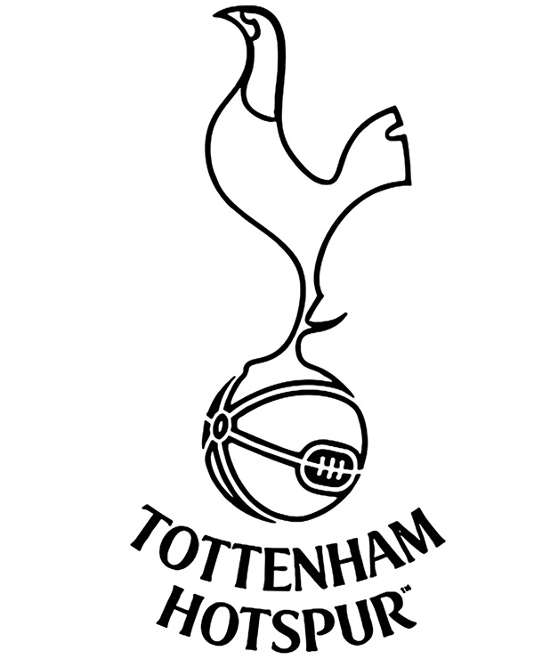 printable tottenham hotspur coloring page