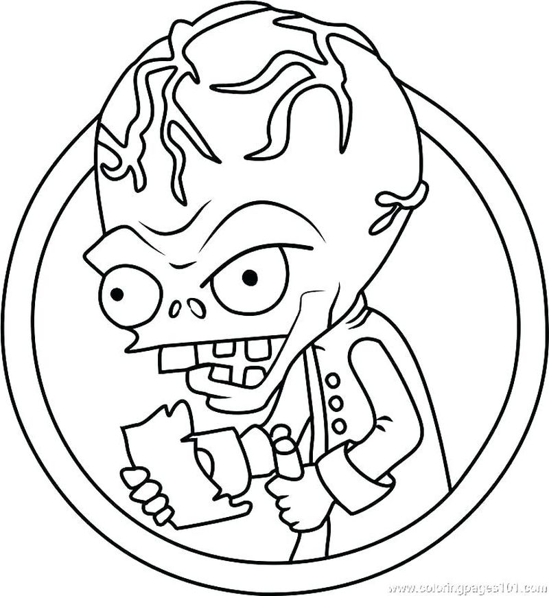 Printable Zombie Coloring Pages
