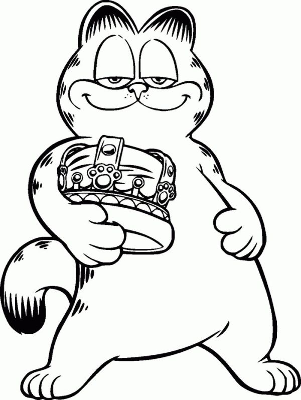 Printable garfield coloring pages