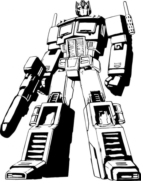 Printable optimus prime coloring pages