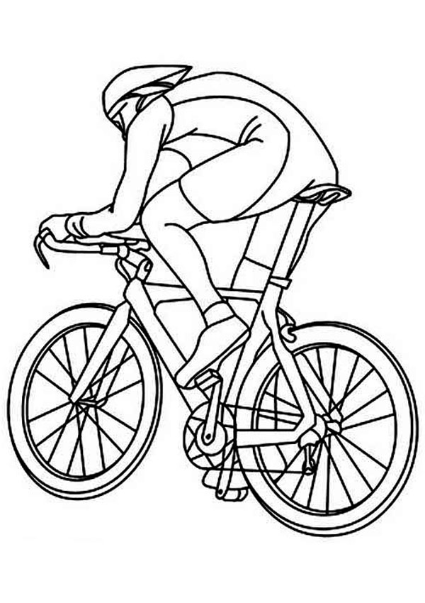 professional road cycling coloring pages