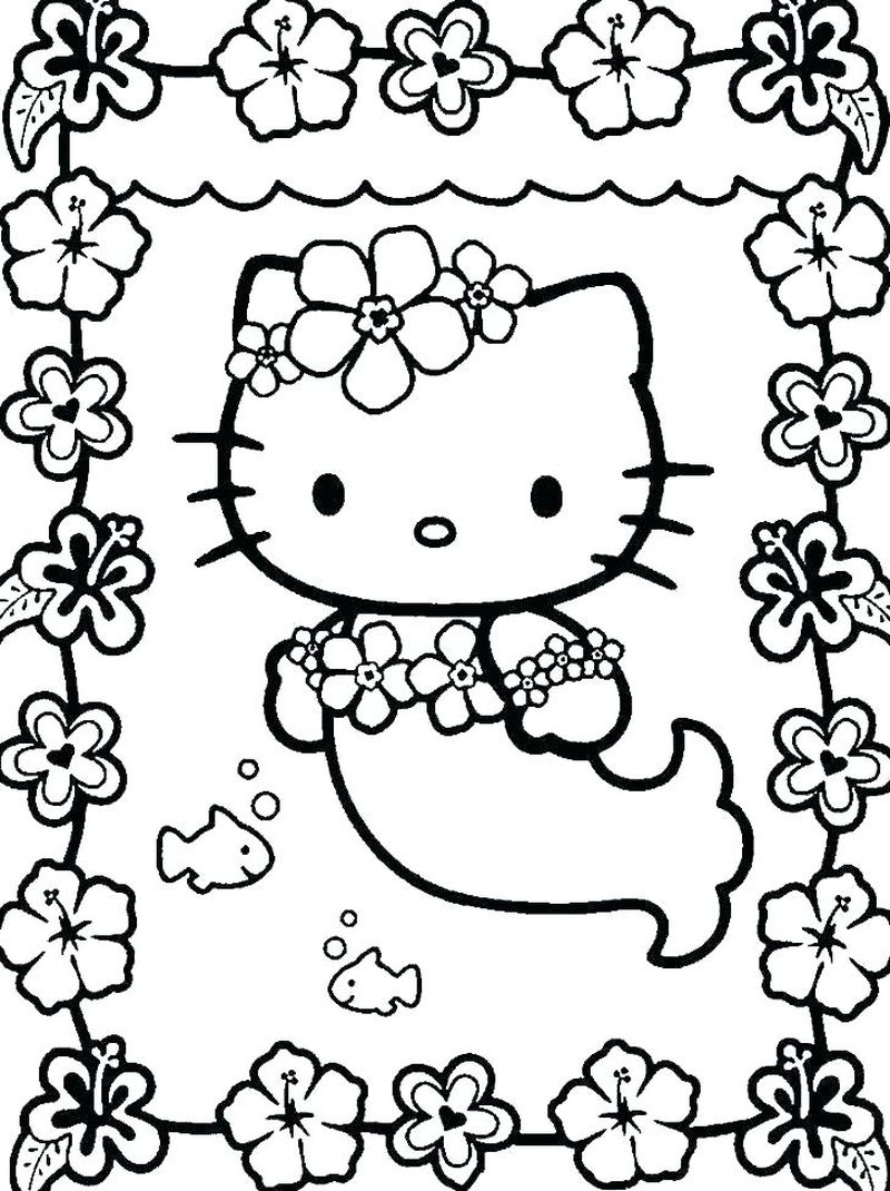 lulu kitty coloring pages