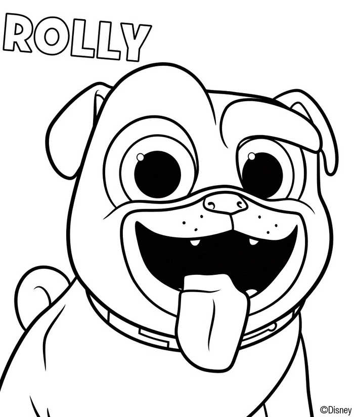 Puppy Dog Pals Coloring Sheets Rolly