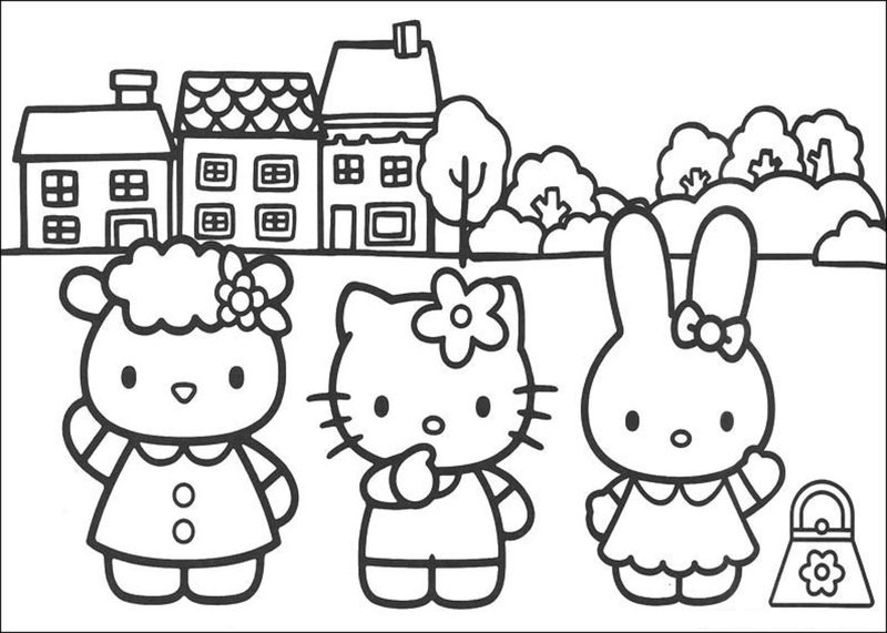 Puppy Kitty Coloring Pages