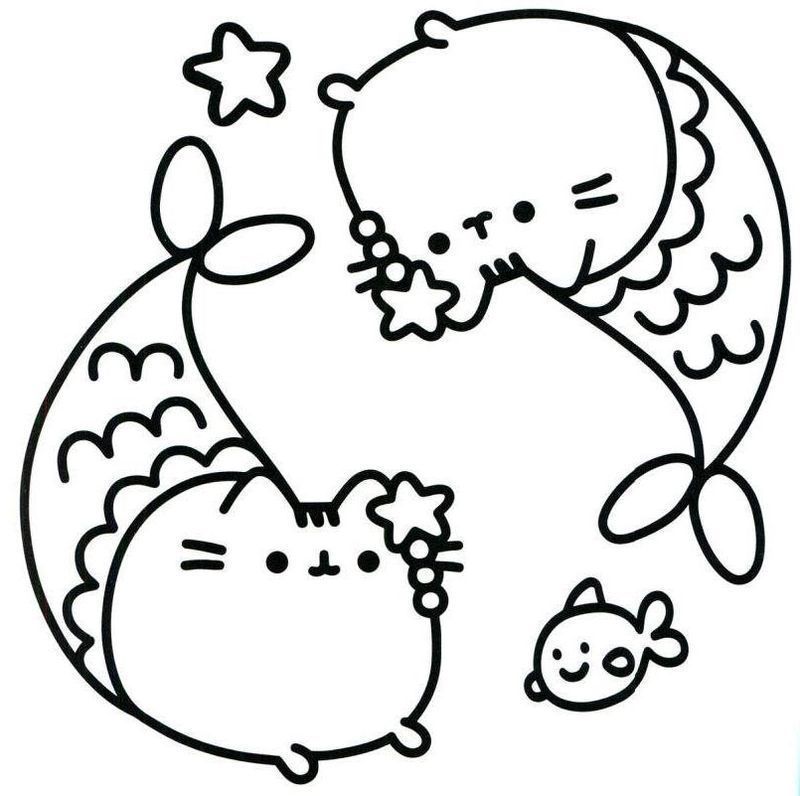 Pusheen Coloring Pages For Kids