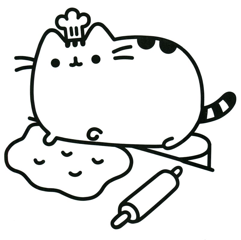 Pusheen Coloring Pages Kids