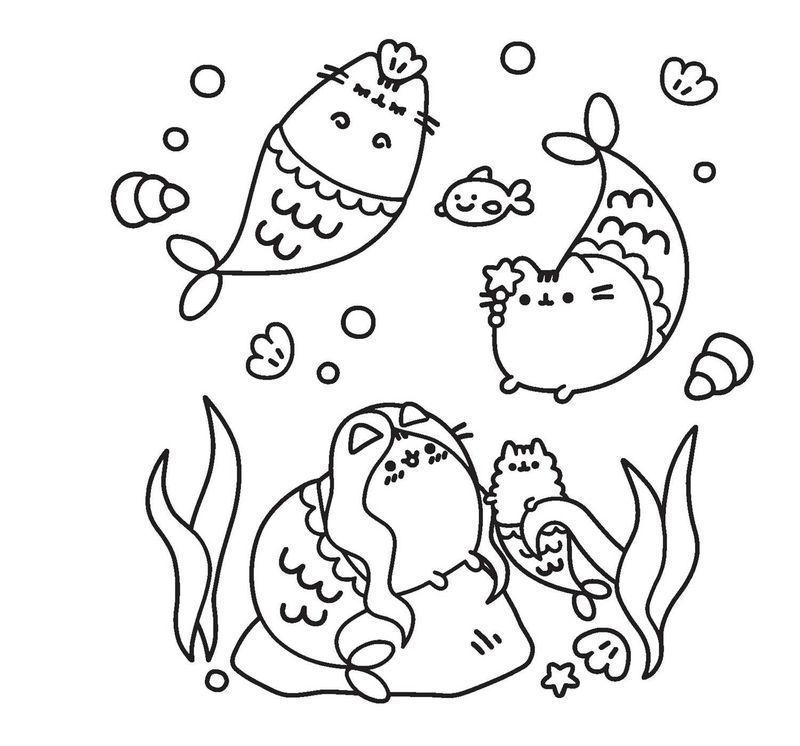 Pusheen Coloring Pages To Print Unicorn