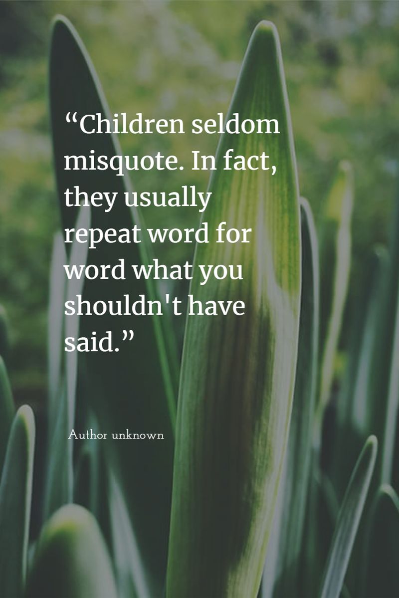 Quotes About Childrens Behavior