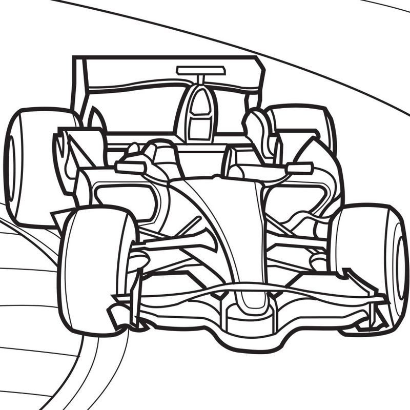 Race Car Coloring Pages 1