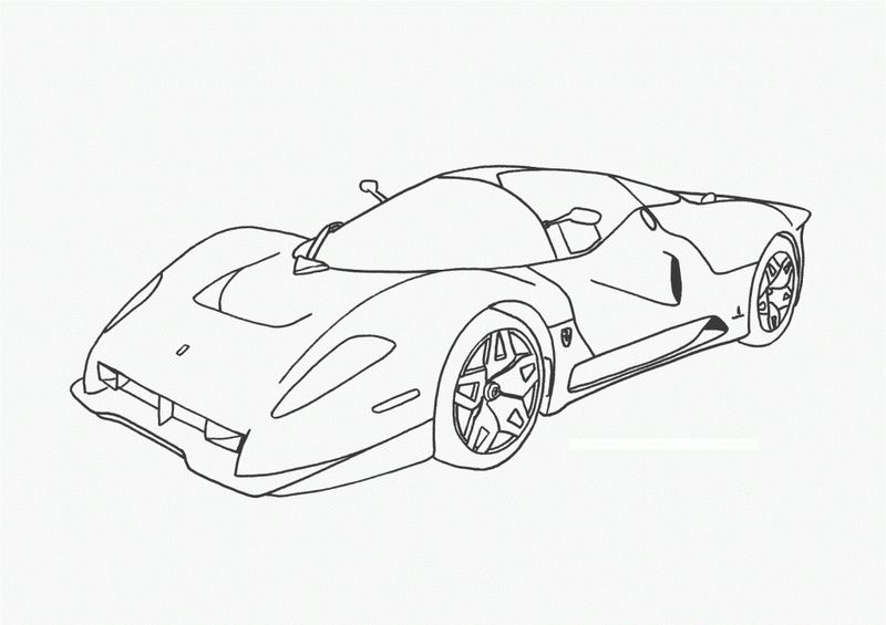 Race Car Coloring Pages For Kids