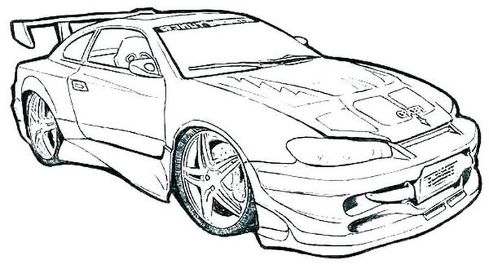 Race Car Coloring Pages To Print