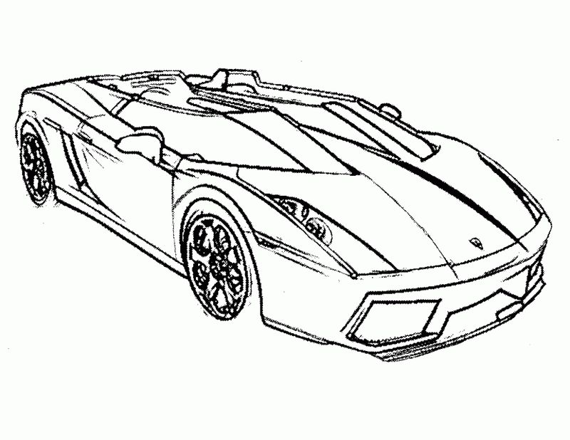 Race Car Printable Coloring Pages