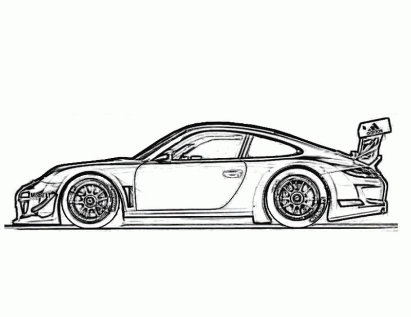 Race Cars Coloring Pages For Kids