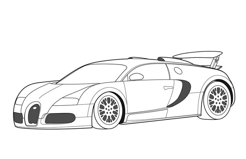 Racing Car Coloring Page