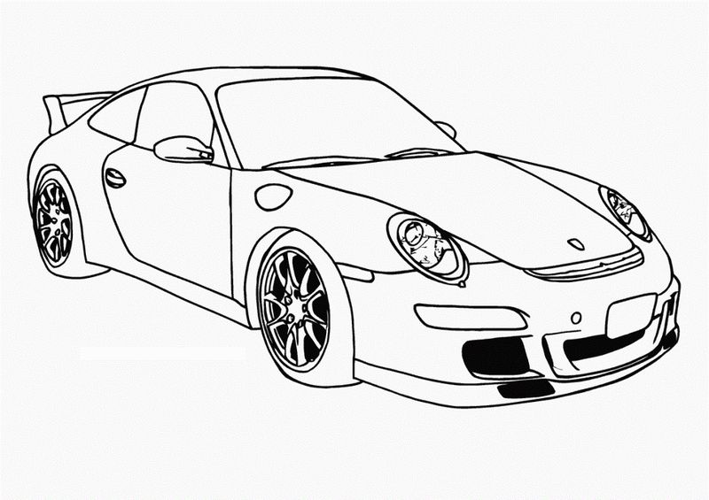 Racing Car Coloring Pages