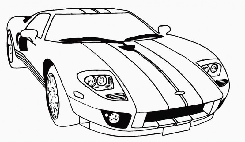 Racing Cars Coloring Pages For Kids