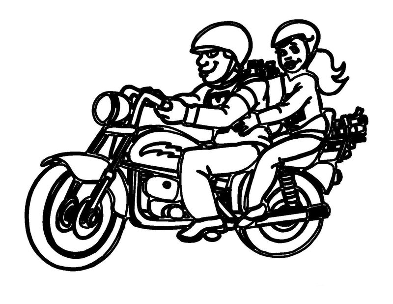 Racing Motorcycle Coloring Pages