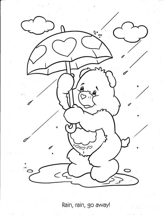 Rain Coloring Pages