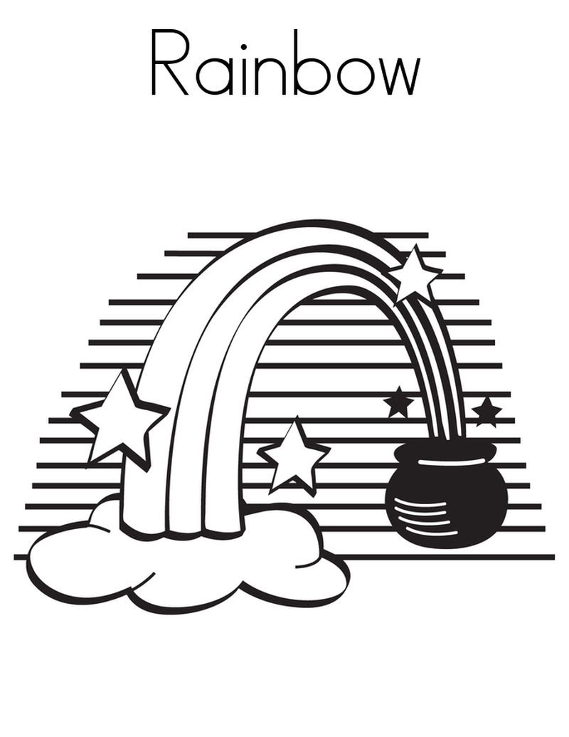 Rainbow Coloring Pages Free Printable