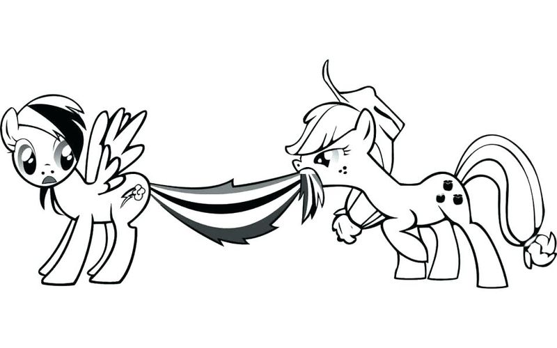 Rainbow Dash Coloring Pages Christmas