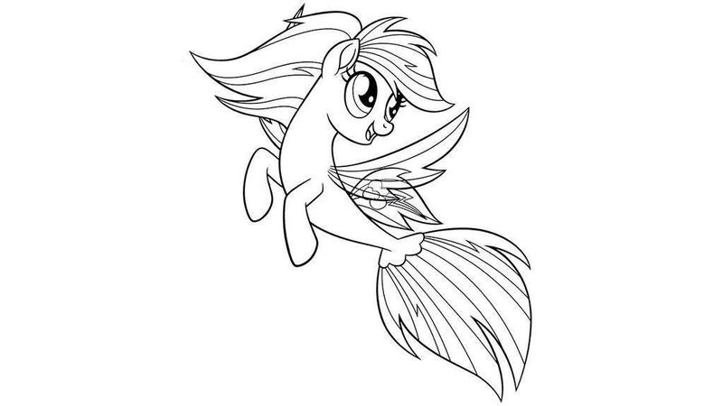 Rainbow Dash Coloring Pages Free Printable