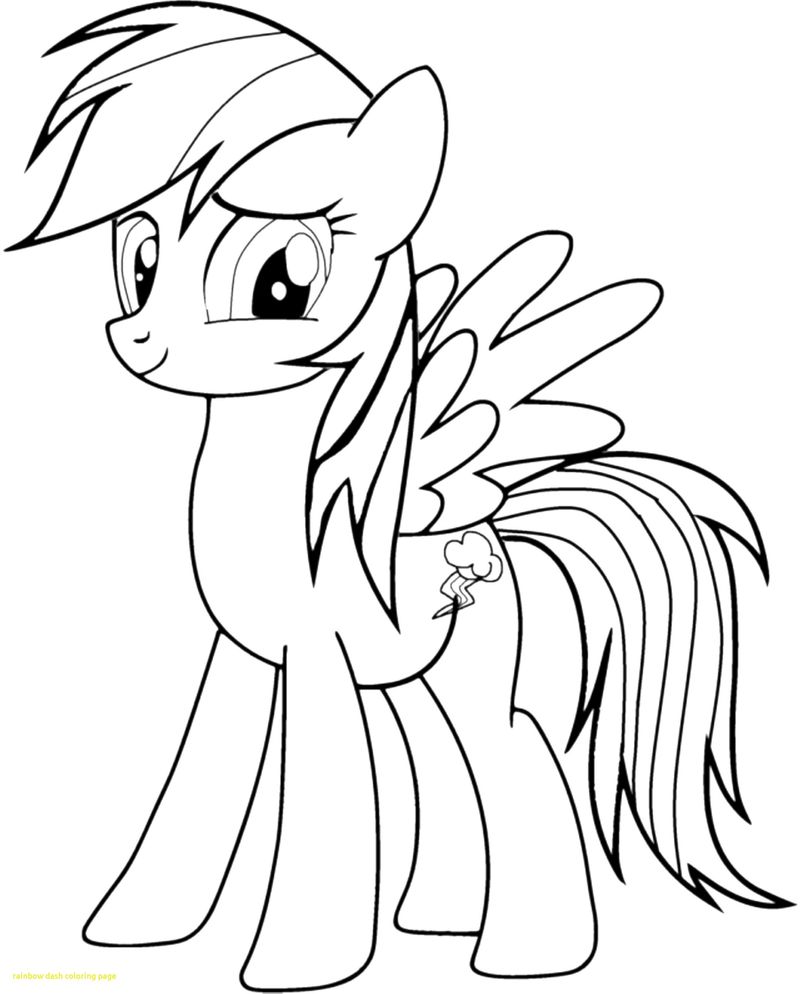 Rainbow Dash Coloring Pages Free