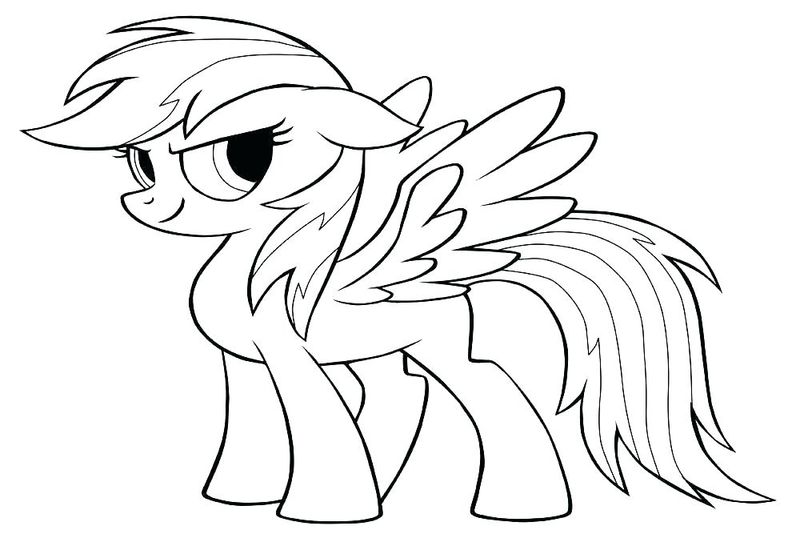Rainbow Dash Coloring Pages Full Color