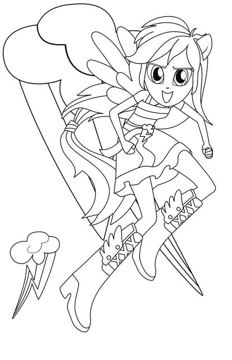 Rainbow Dash Coloring Pages Games