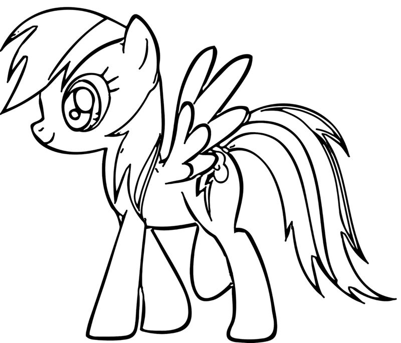 Rainbow Dash Coloring Pages Online