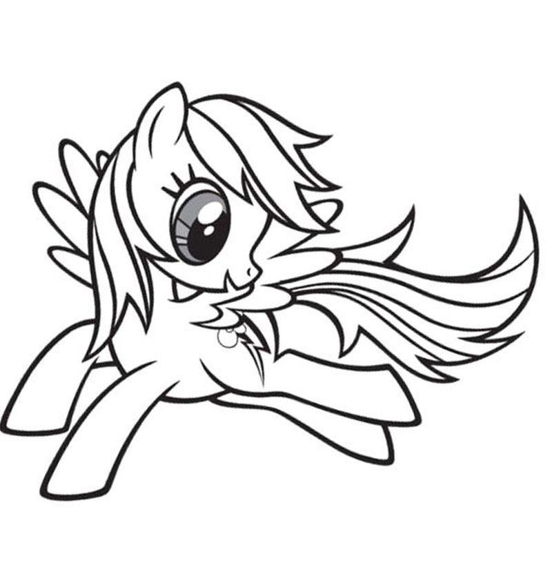 Rainbow Dash Coloring Pages To Print And Color