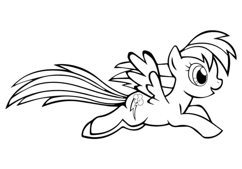 Rainbow Dash Equestria Girl Coloring Pages
