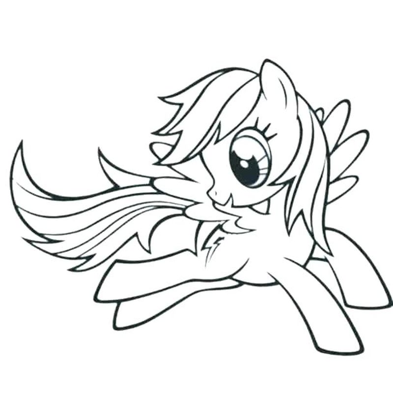 Rainbow Dash Human Coloring Pages