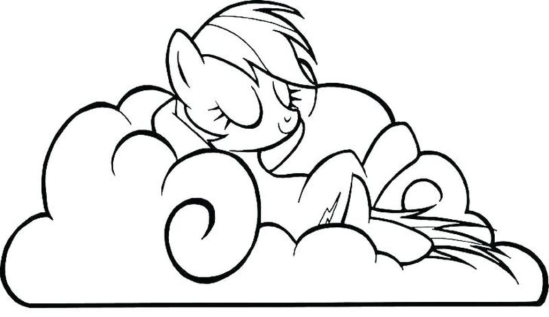 Rainbow Dash My Little Pony Coloring Pages