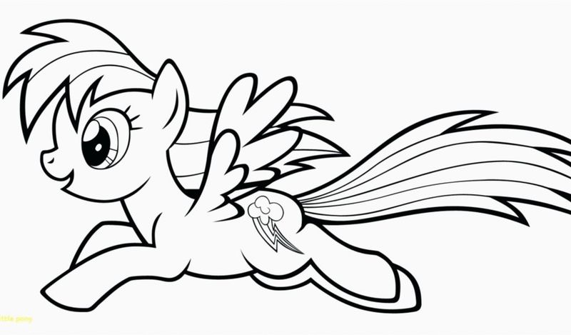 Rainbow Dash Pony Coloring Pages