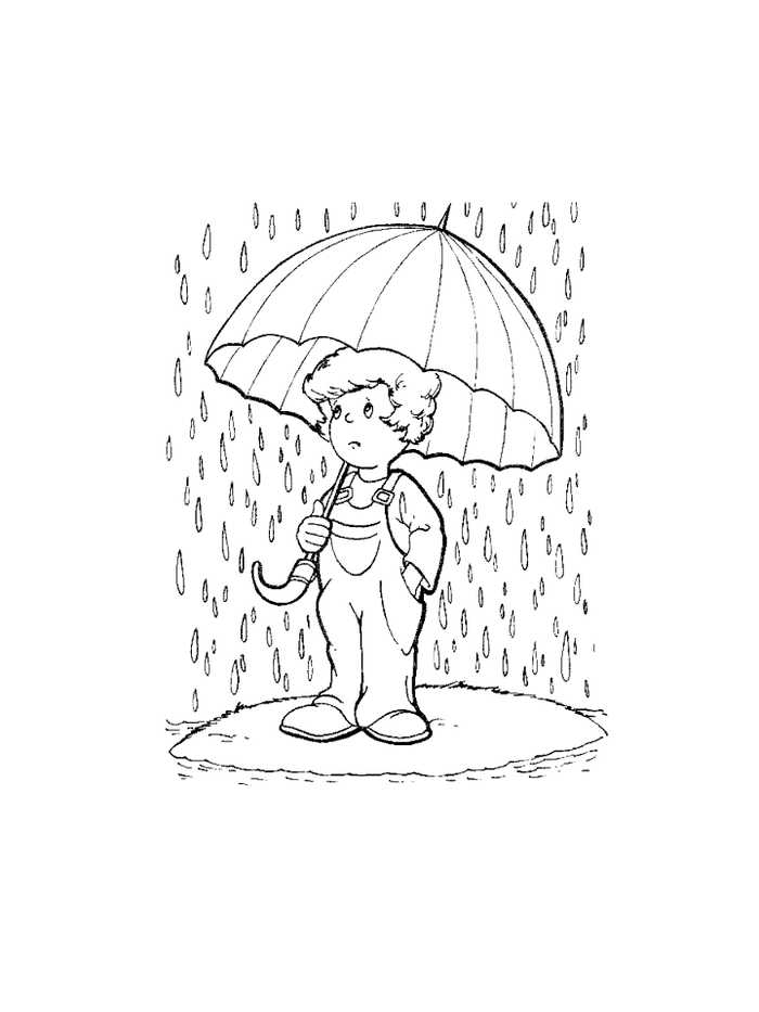 Rainy Day Coloring Pages To Print