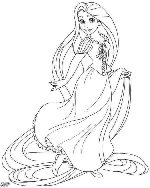 Rapunzel Coloring Pages