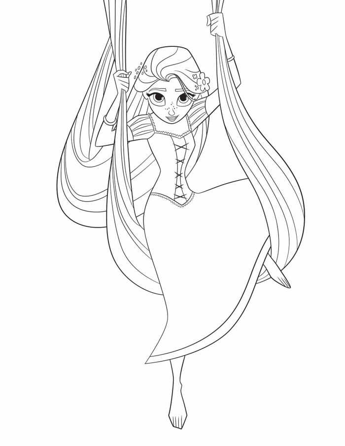 Rapunzel Tangled The Series Coloring Page