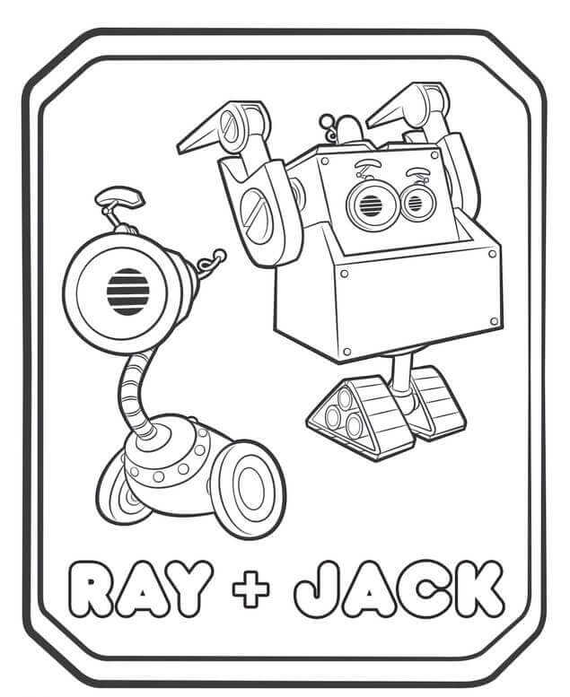 Ray And Jack From Rusty Rivets Coloring Page