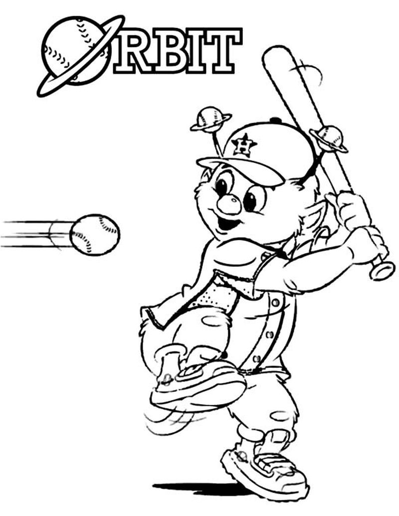 Real Baseball Player Coloring Pages